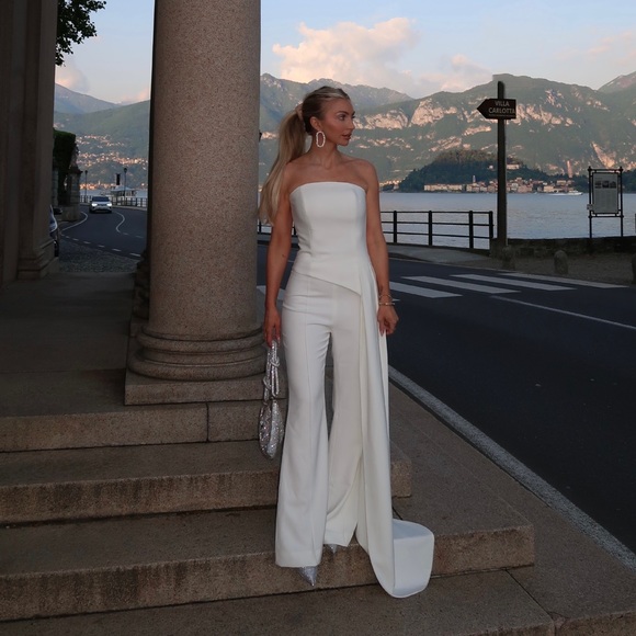 NADINE MERABI Pants - NADINE MIRABI FAYE TOP AND CHARLOTTE WHITE PANTS -USED